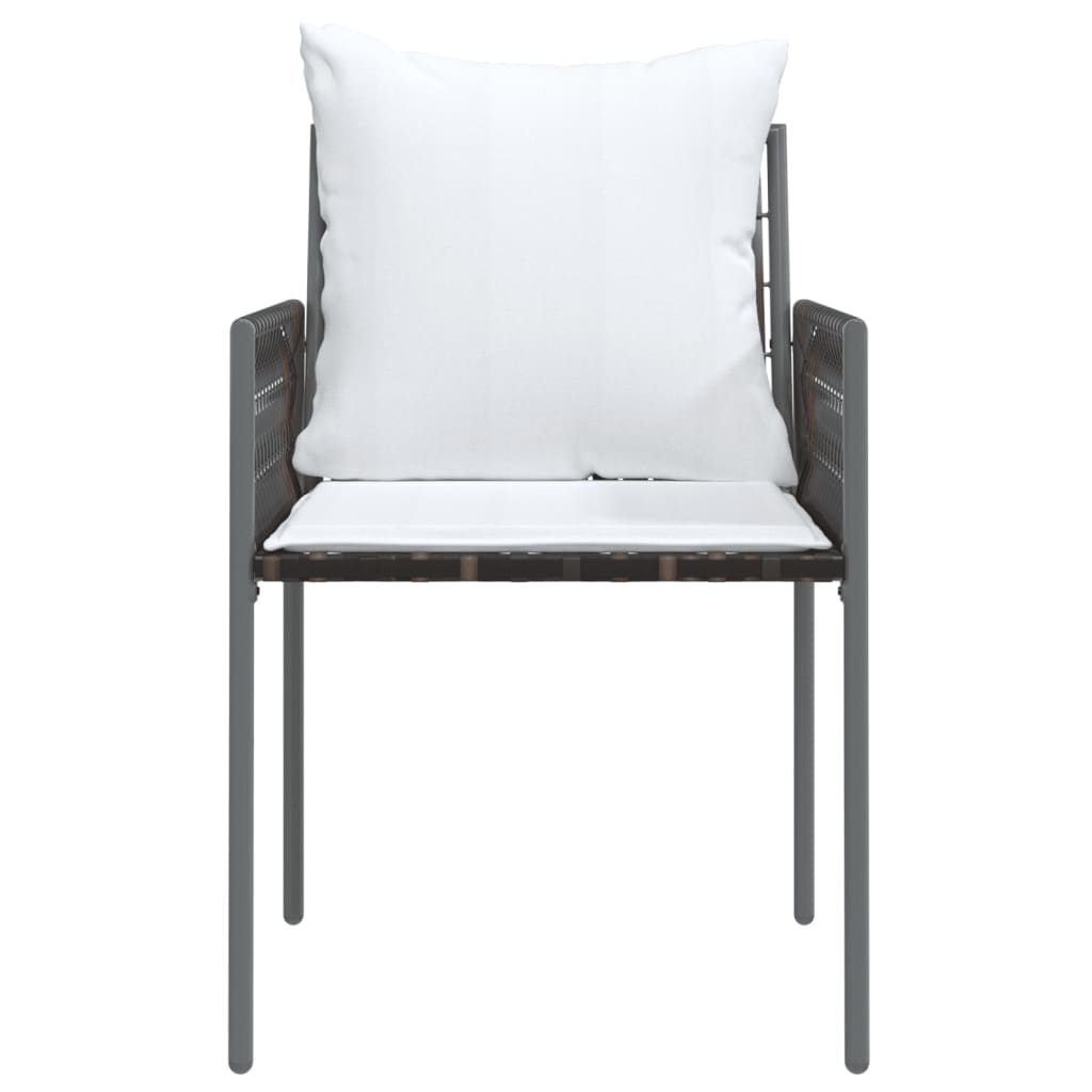 Trädgårdsstolar 2 St Med Dynor 54X61X83 Cm Konstrotting
