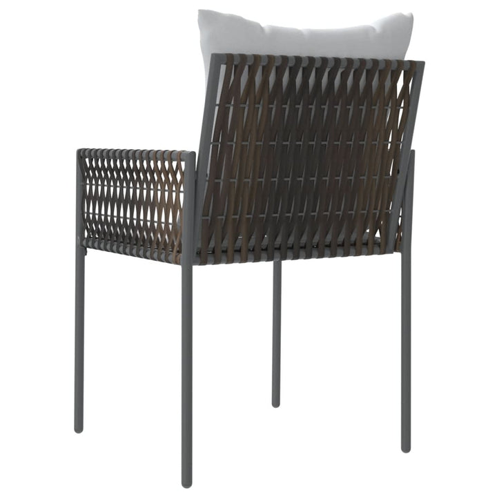 Trädgårdsstolar 2 St Med Dynor 54X61X83 Cm Konstrotting
