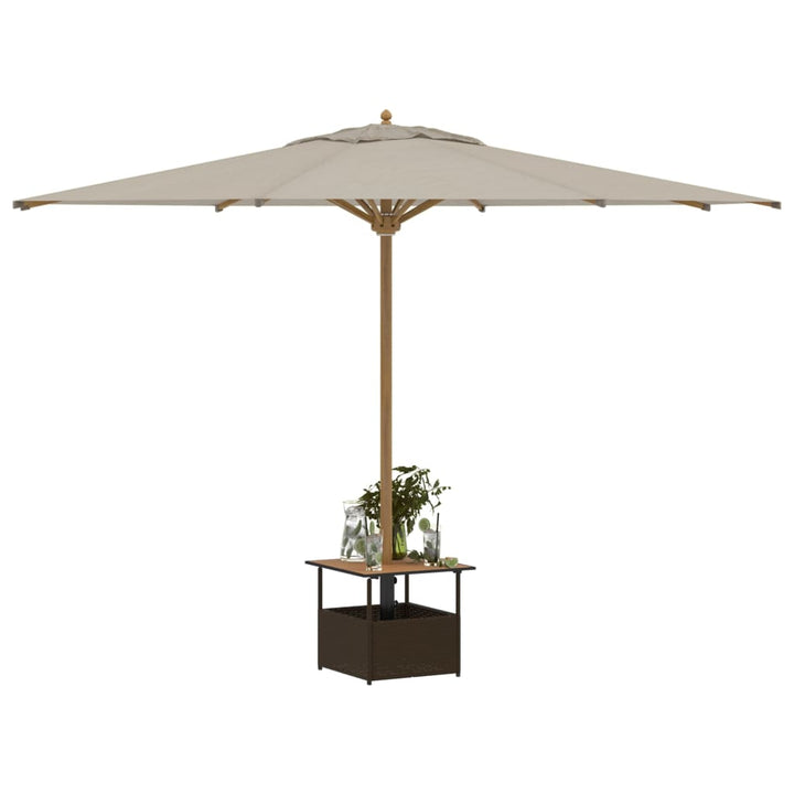 Trädgårdsbord Med Parasollhål 55X55X46,5 Cm Konstrotting