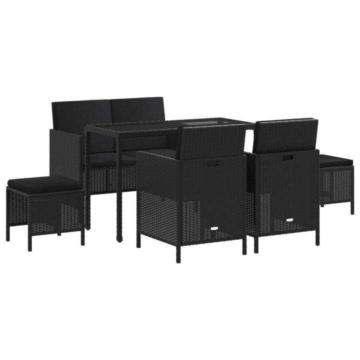 Loungegrupp Med Dynor 6 Delar Konstrotting