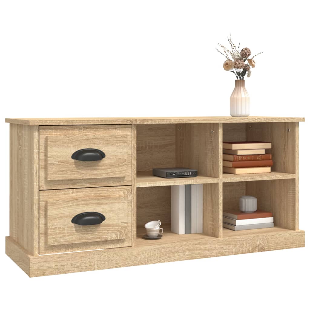 Tv-Skåp Sonoma-Ek 102X35,5X47,5 Cm Konstruerat Trä