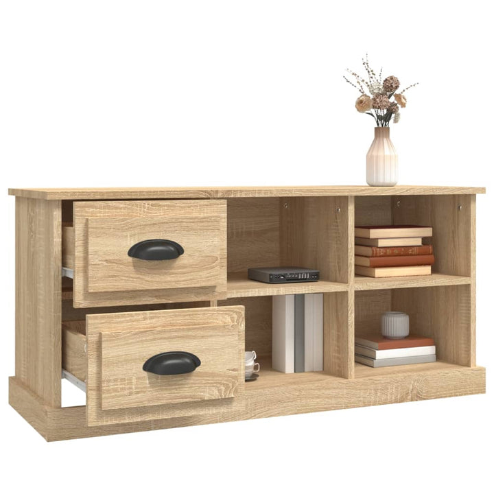 Tv-Skåp Sonoma-Ek 102X35,5X47,5 Cm Konstruerat Trä