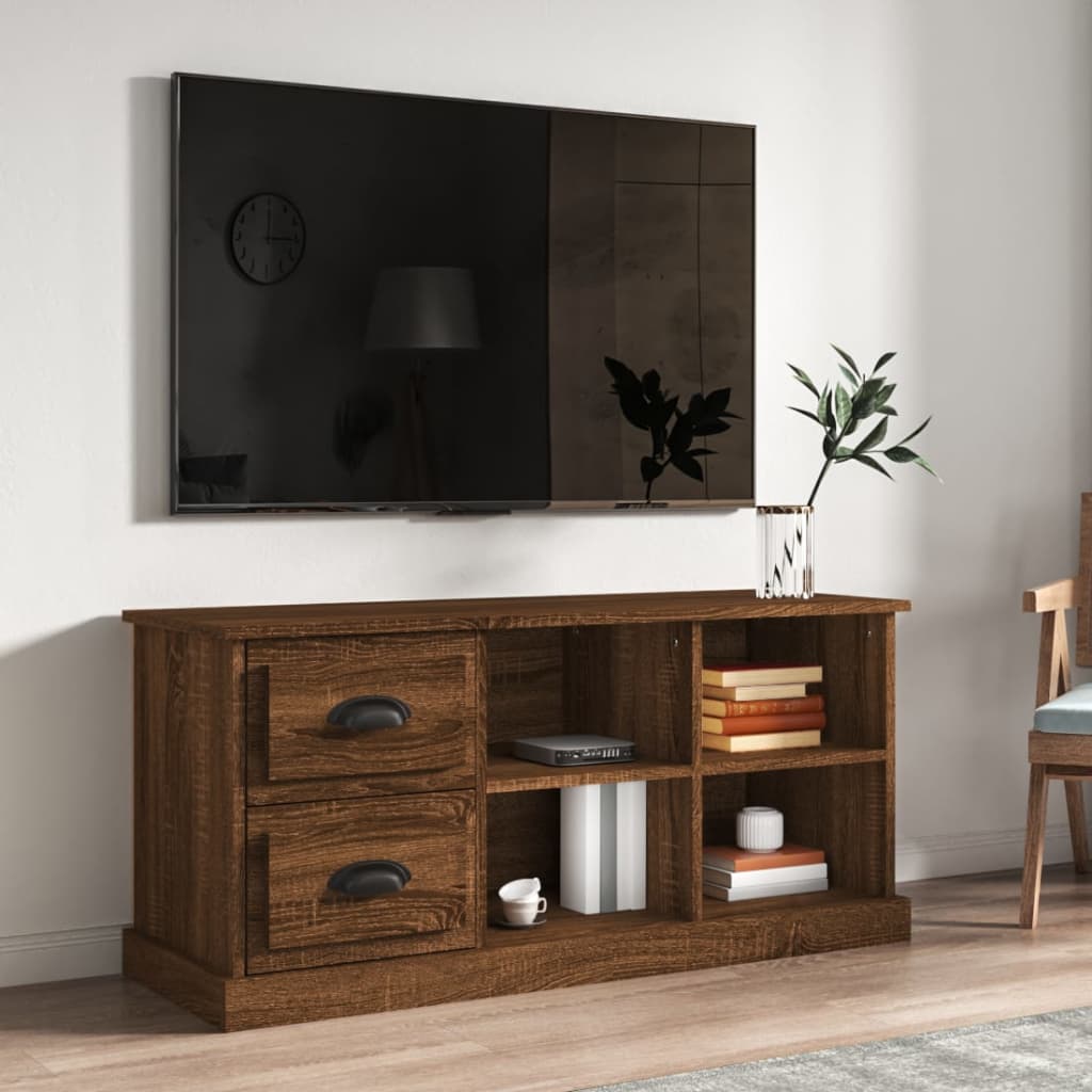 Tv-Skåp Sonoma-Ek 102X35,5X47,5 Cm Konstruerat Trä
