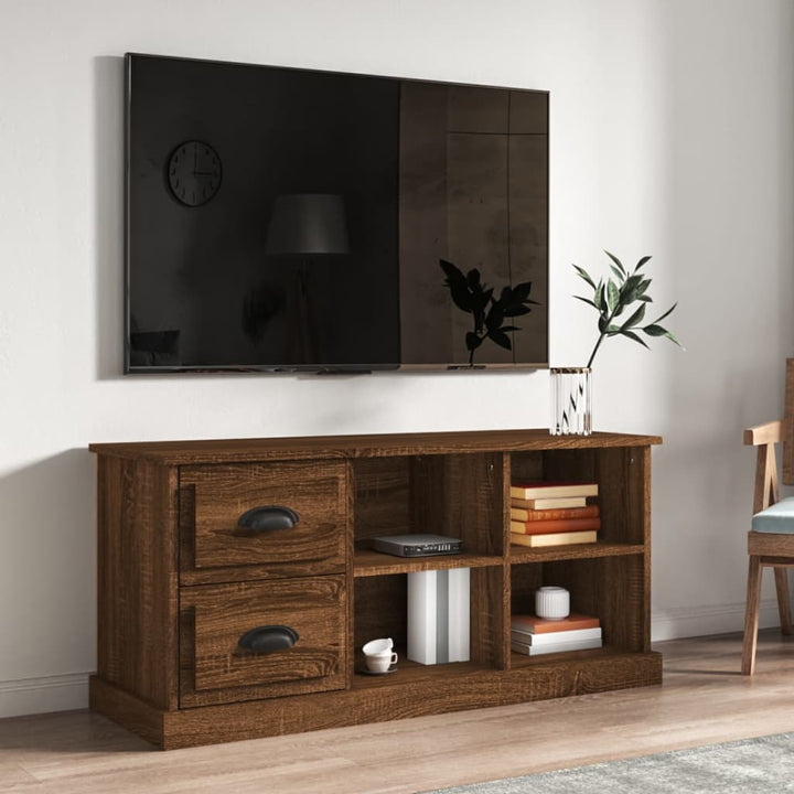 Tv-Skåp Sonoma-Ek 102X35,5X47,5 Cm Konstruerat Trä