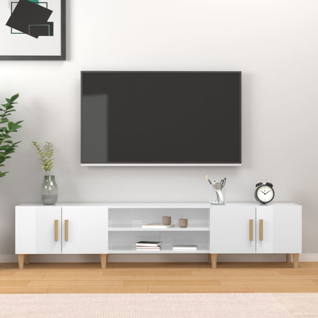 Tv-Skåp 180X31,5X40 Cm Konstruerat Trä