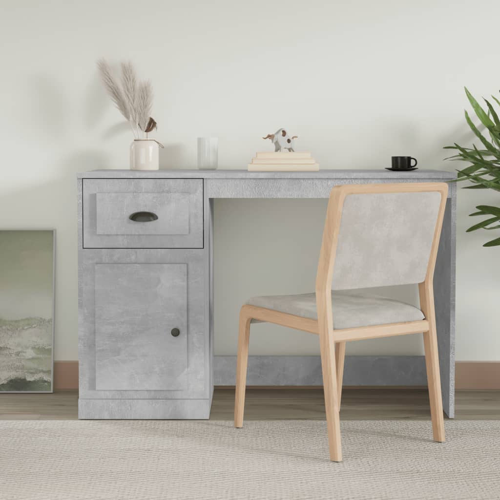 Skrivbord Med Låda 115X50X75 Cm Konstruerat Trä