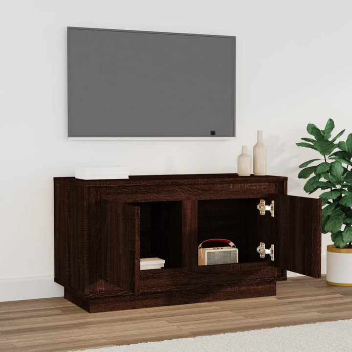 Tv-Bänk 80X35X45 Cm Konstruerat Trä