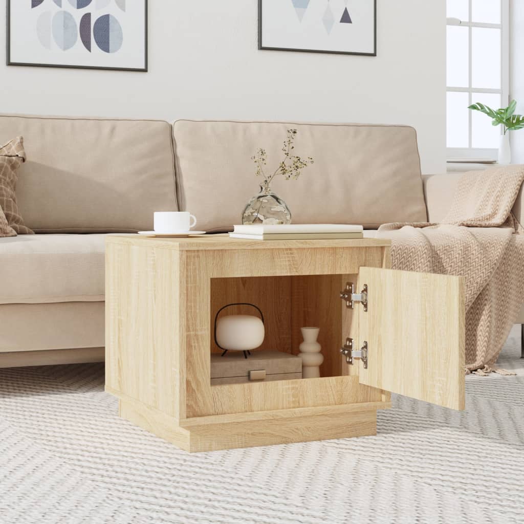 Soffbord Sonoma-Ek 51X50X44 Cm Konstruerat Trä
