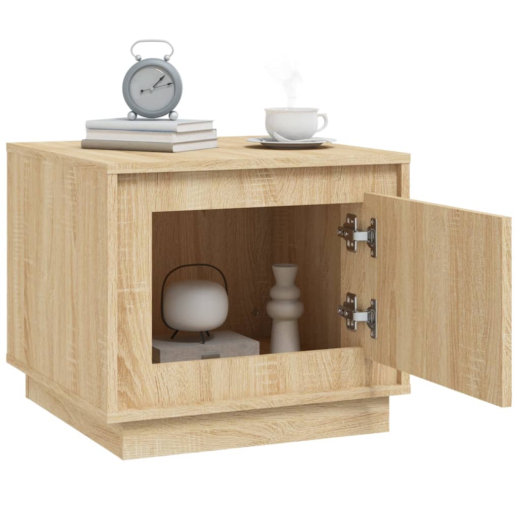 Soffbord Sonoma-Ek 51X50X44 Cm Konstruerat Trä