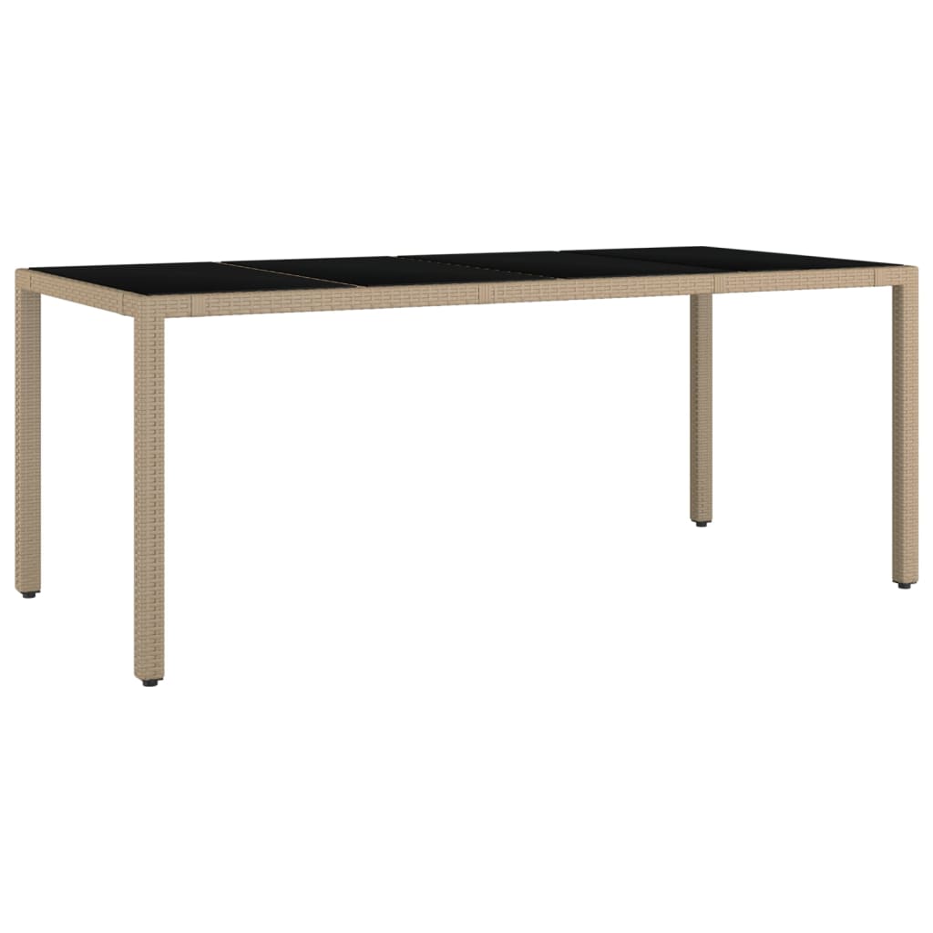 Matgrupp För Trädgården Med Dynor 7 Delar Beige Konstrotting
