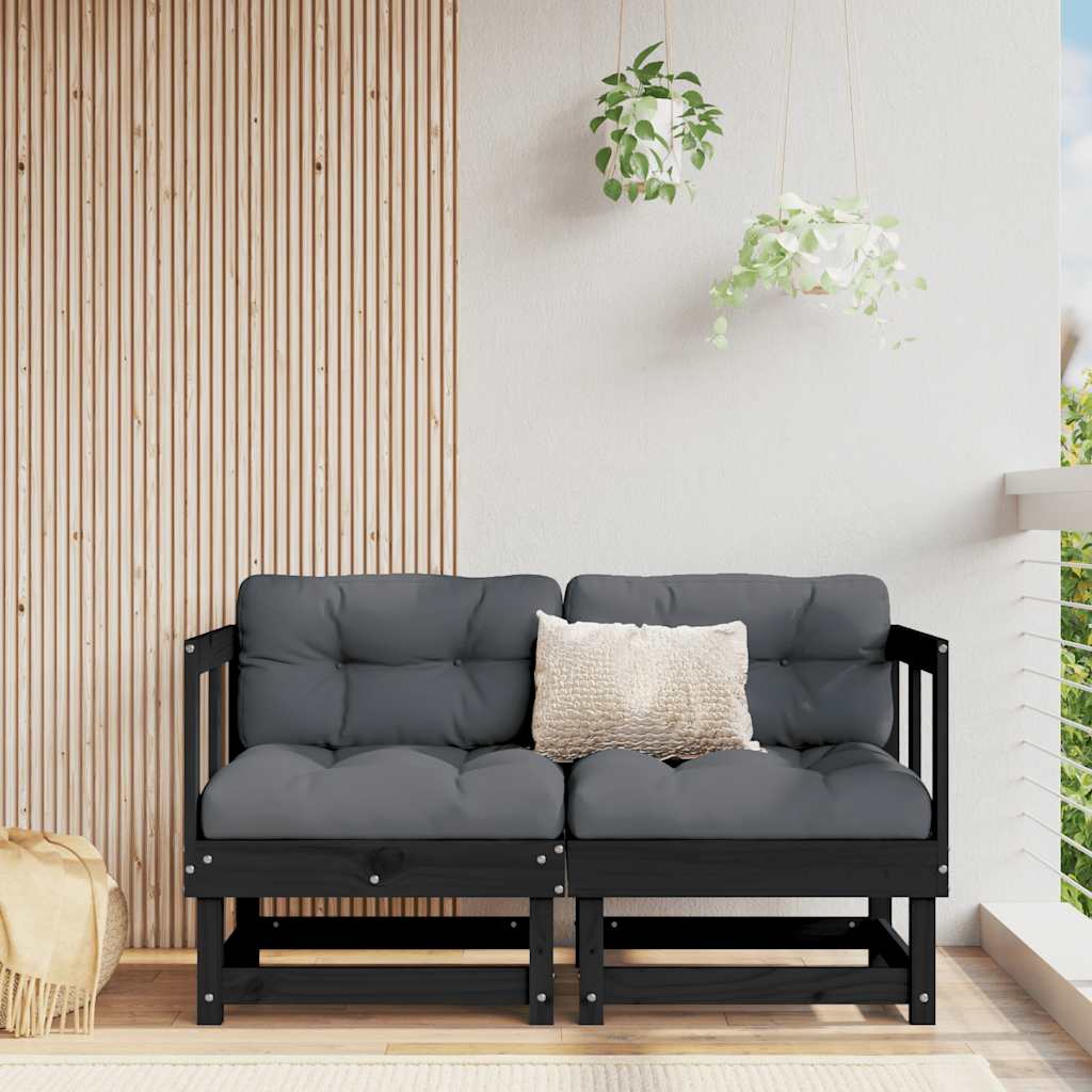 Hörnsektion Till Soffa Med Dynor Massiv Furu