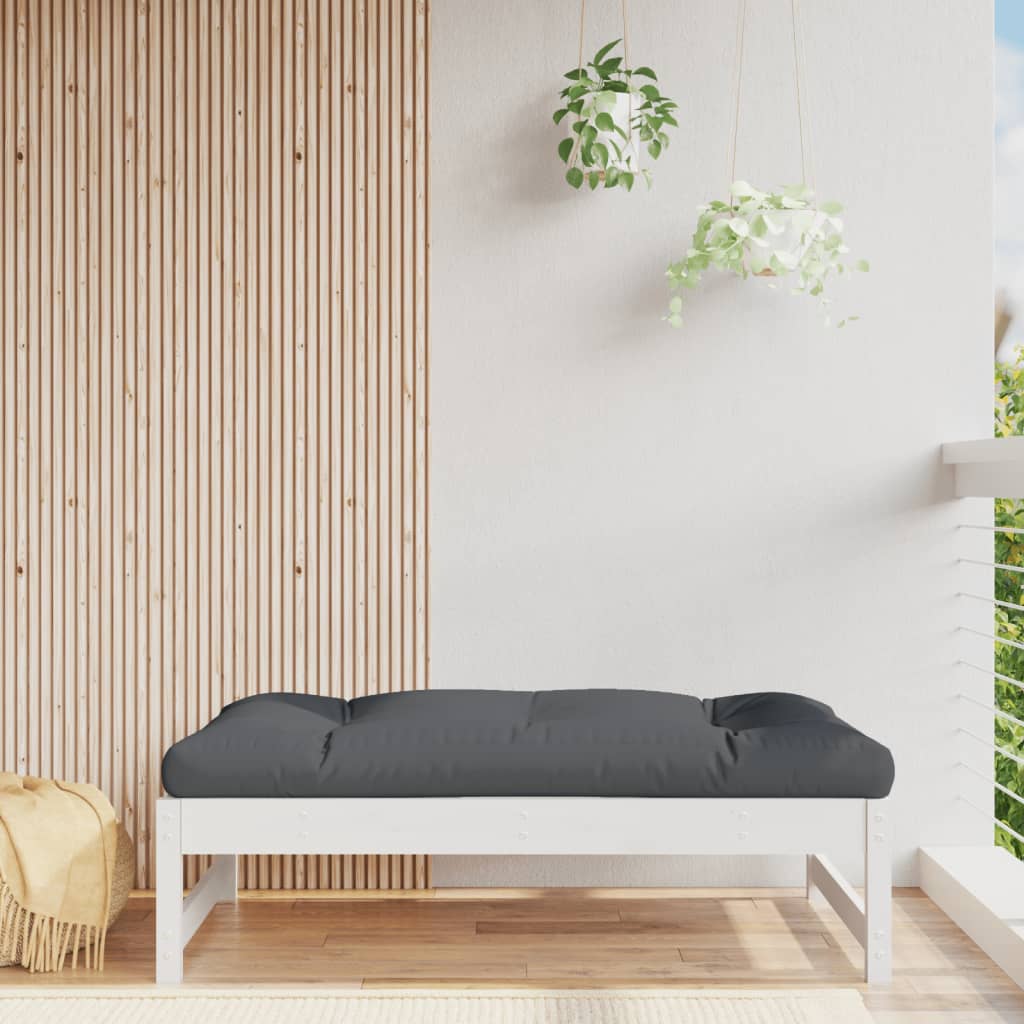 Mittensoffa Grå 120X80 Cm Massiv Furu