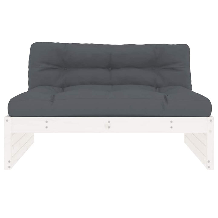 Mittensoffa Vit 120X80 Cm Massiv Furu
