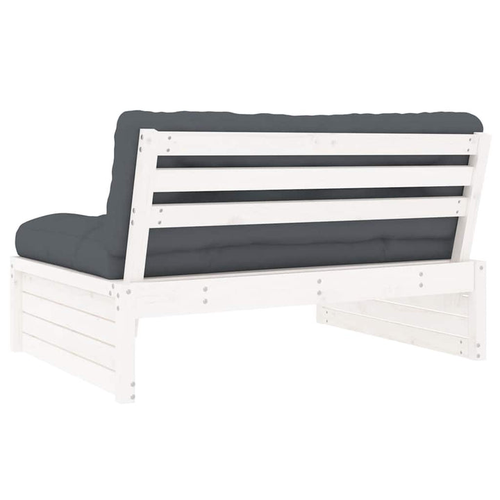 Mittensoffa Vit 120X80 Cm Massiv Furu