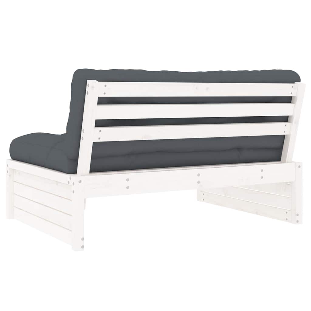 Mittensoffa Vit 120X80 Cm Massiv Furu