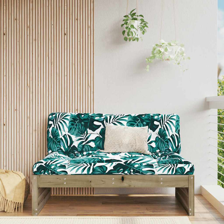 Mittensoffa Vit 120X80 Cm Massiv Furu