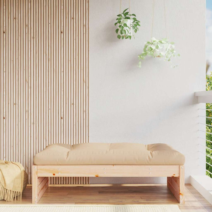 Mittensoffa Vit 120X80 Cm Massiv Furu