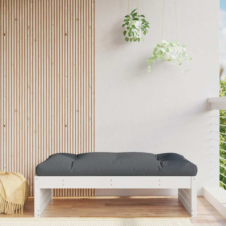 Mittensoffa Vit 120X80 Cm Massiv Furu