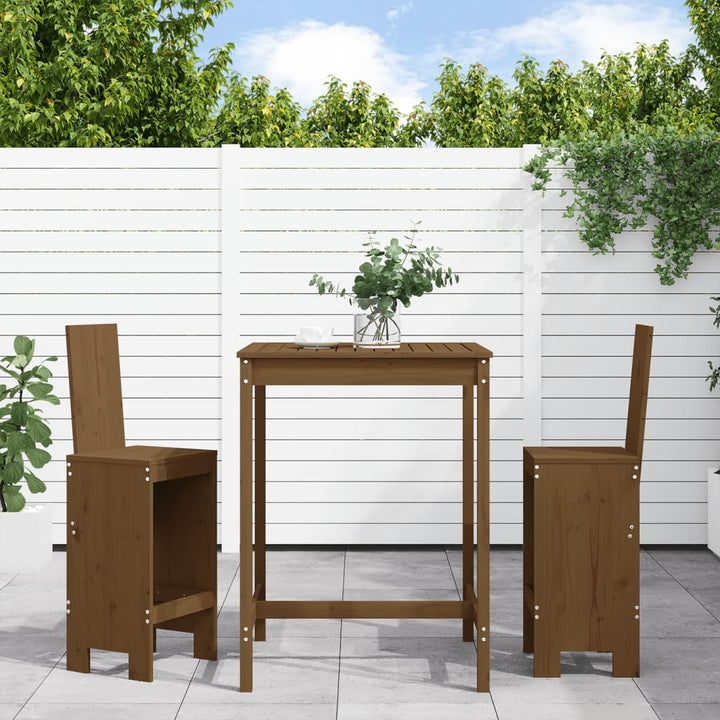 Bistroset 3 Delar Massiv Douglasgran