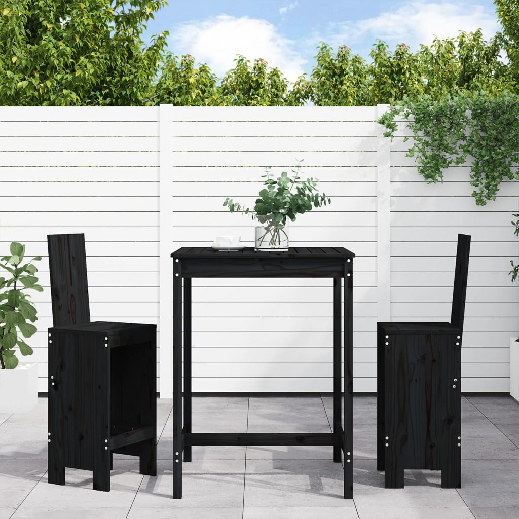Bistroset 3 Delar Massiv Douglasgran