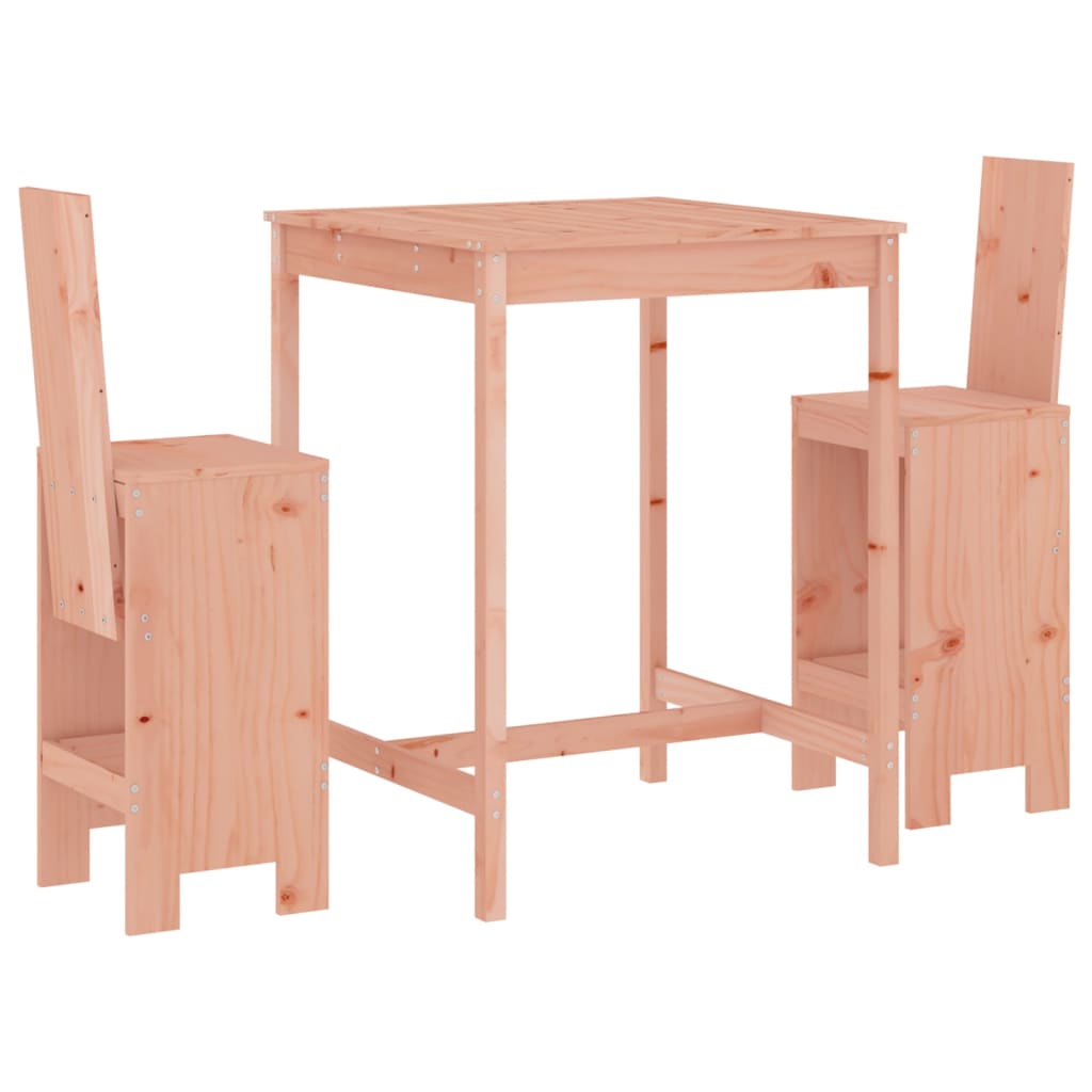 Bistroset 3 Delar Massiv Douglasgran