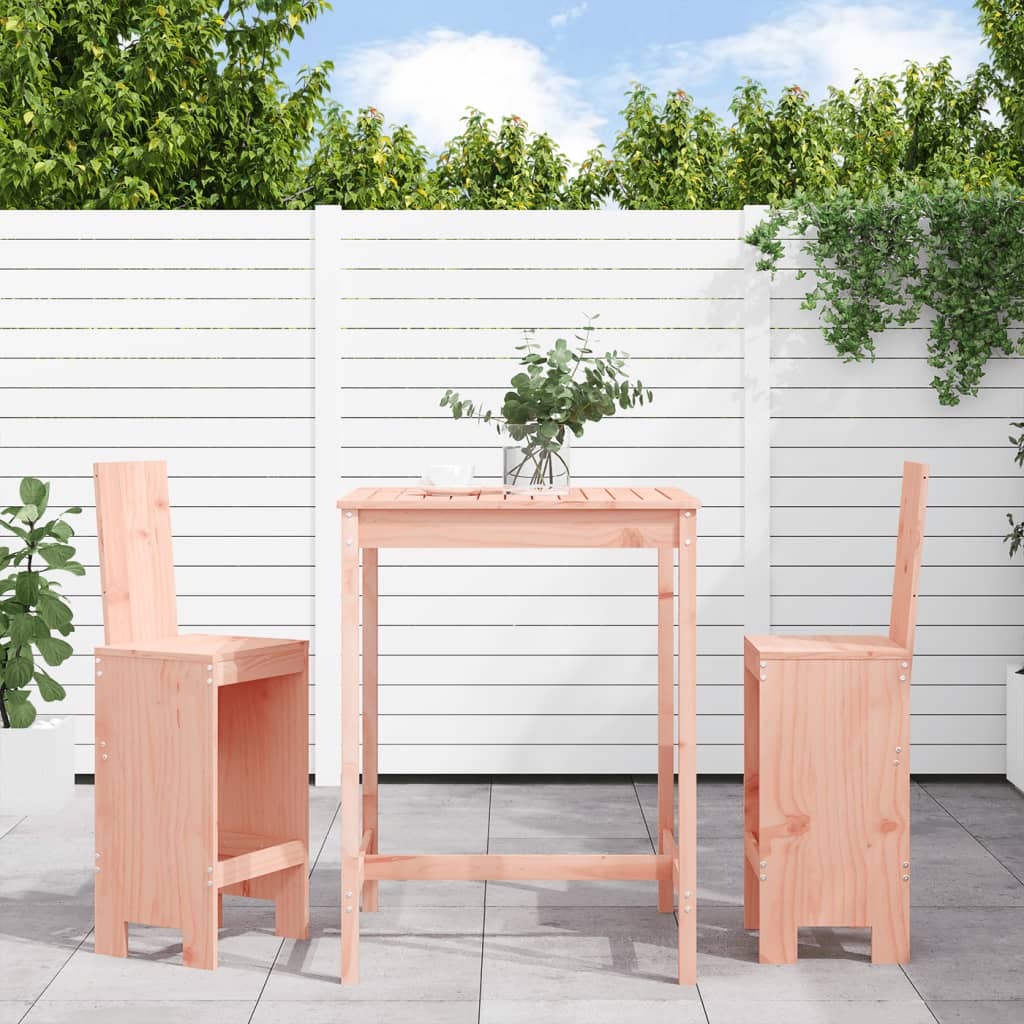 Bistroset 3 Delar Massiv Douglasgran