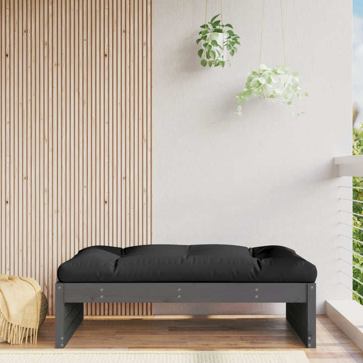 För Trädgården Svart 120X80 Cm Massiv Furu