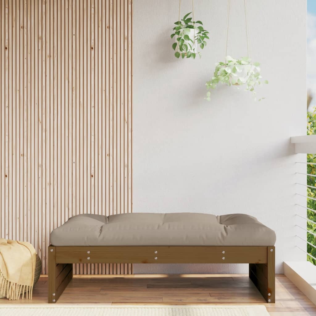 För Trädgården Svart 120X80 Cm Massiv Furu