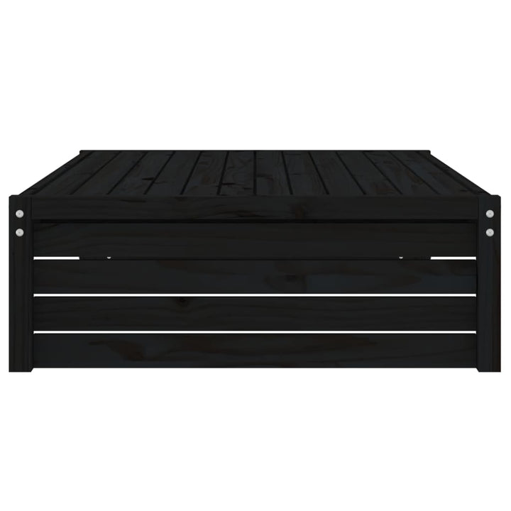 För Trädgården Svart 120X80 Cm Massiv Furu