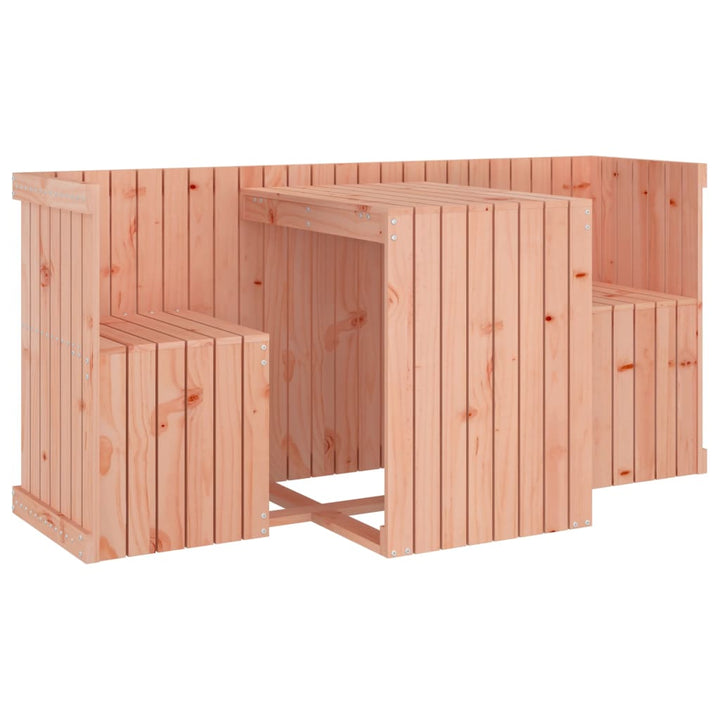 Balkonggrupp 2-Sits Massivt Douglasträ