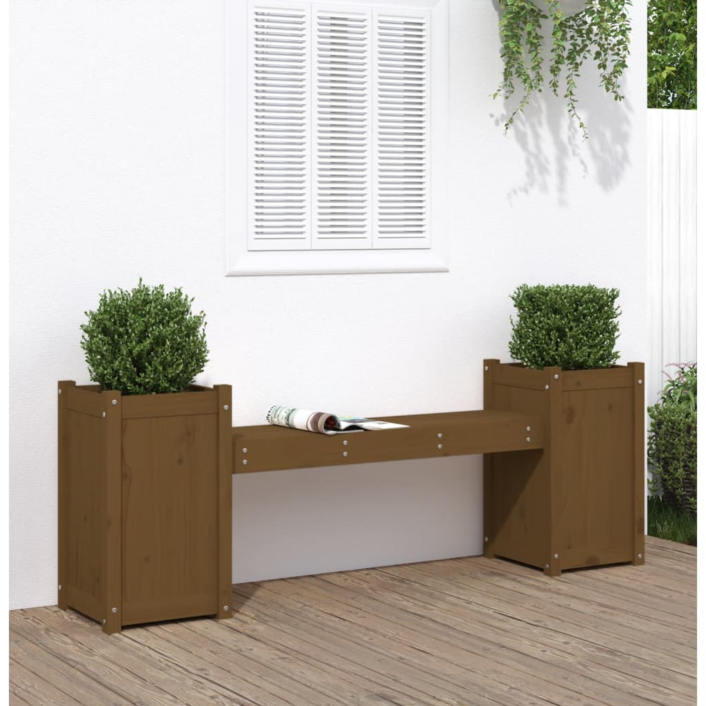 Odlingslåda Vit 180X36X63 Cm Massiv Furu
