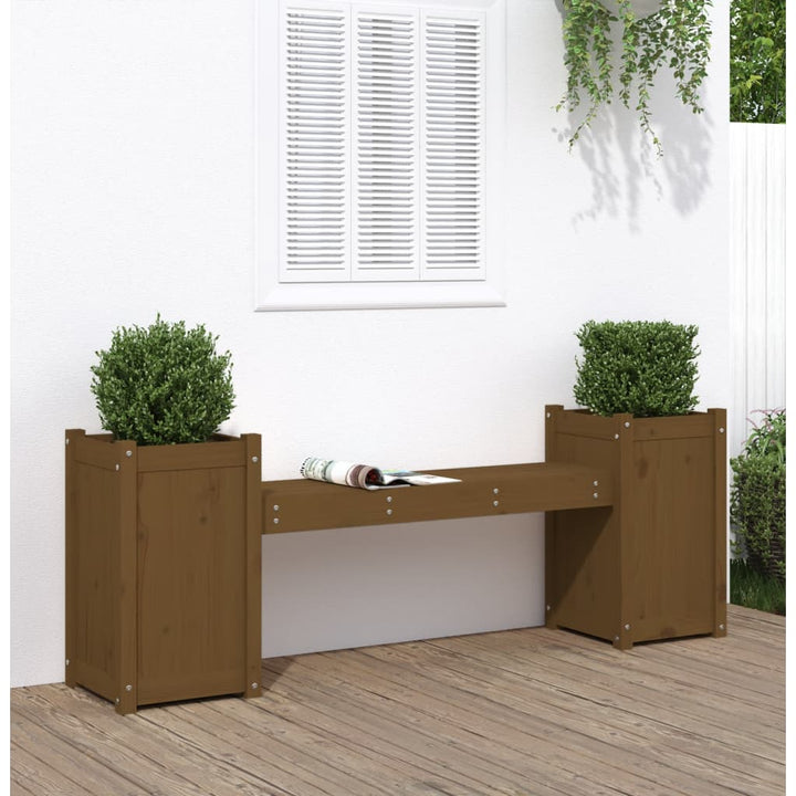Odlingslåda Vit 180X36X63 Cm Massiv Furu