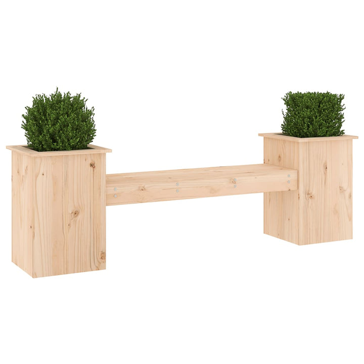 Bänk Med Odlingslåda 184,5X39,5X56,5 Cm Massiv Furu