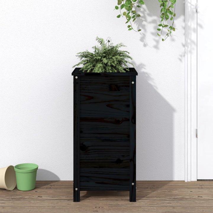 Odlingslåda På Ben 119,5X40X78 Cm Massiv Furu