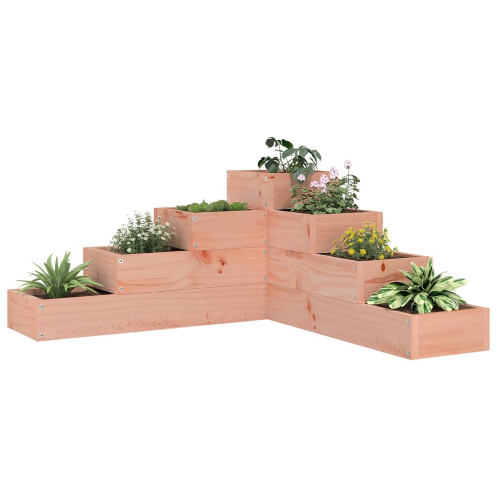 Odlingslåda 4 Nivåer 106X104,5X36 Cm Vit Massiv Furu