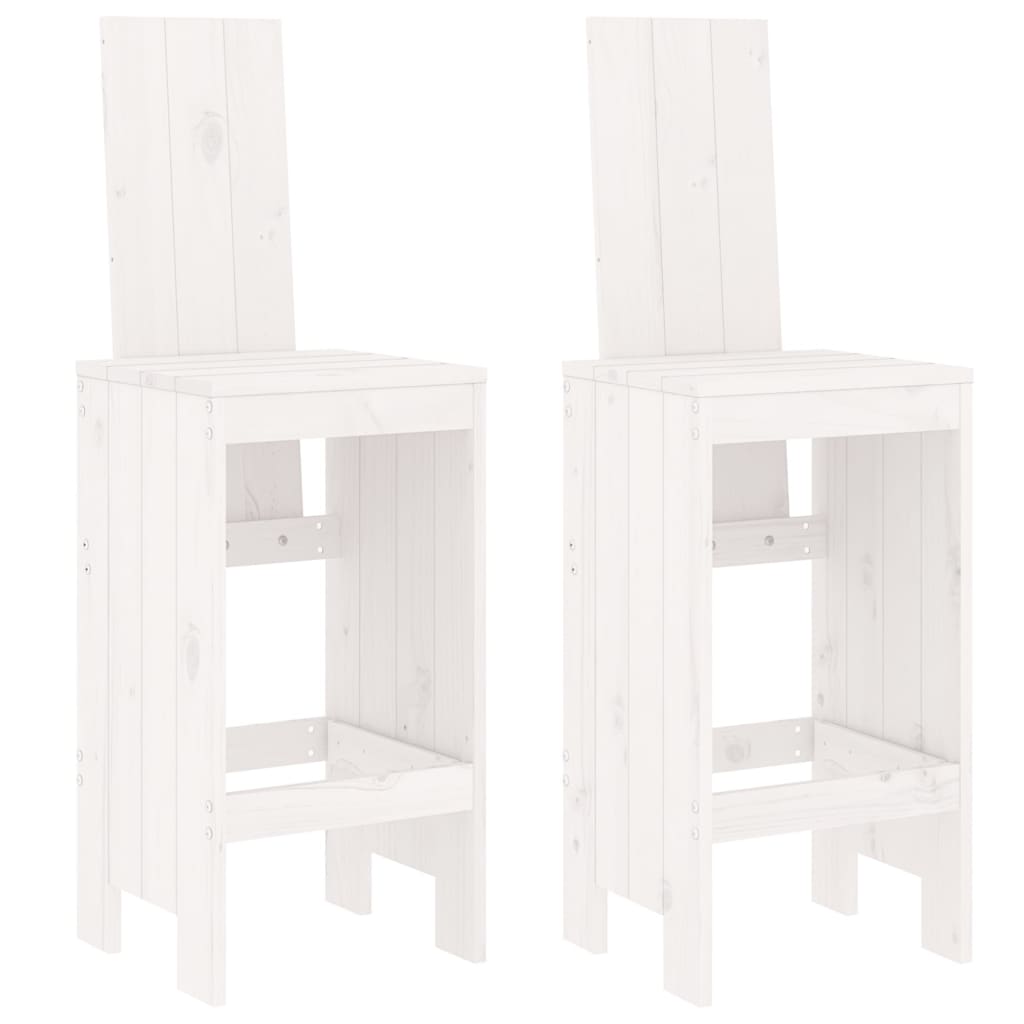 Barstolar 2 St Vit Massiv Furu