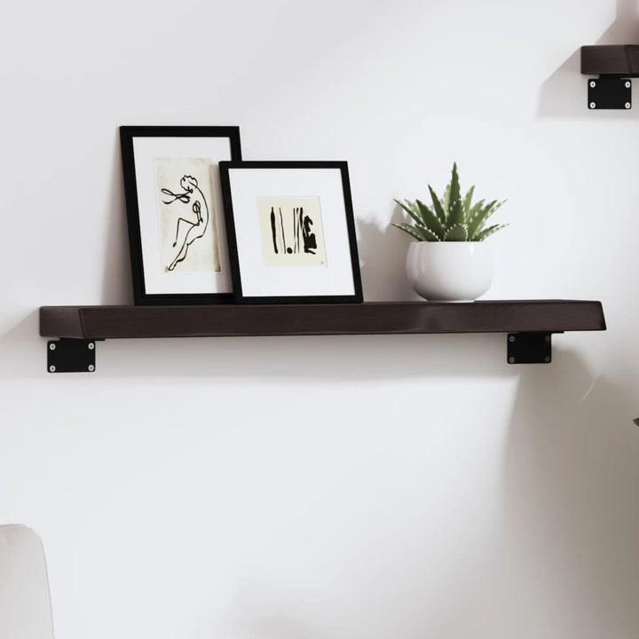 Vägghylla Behandlad Massiv Ek