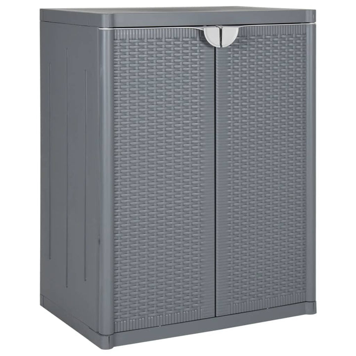 Förvaringsskåp För Trädgården 65X45X172 Cm Pp Trälook