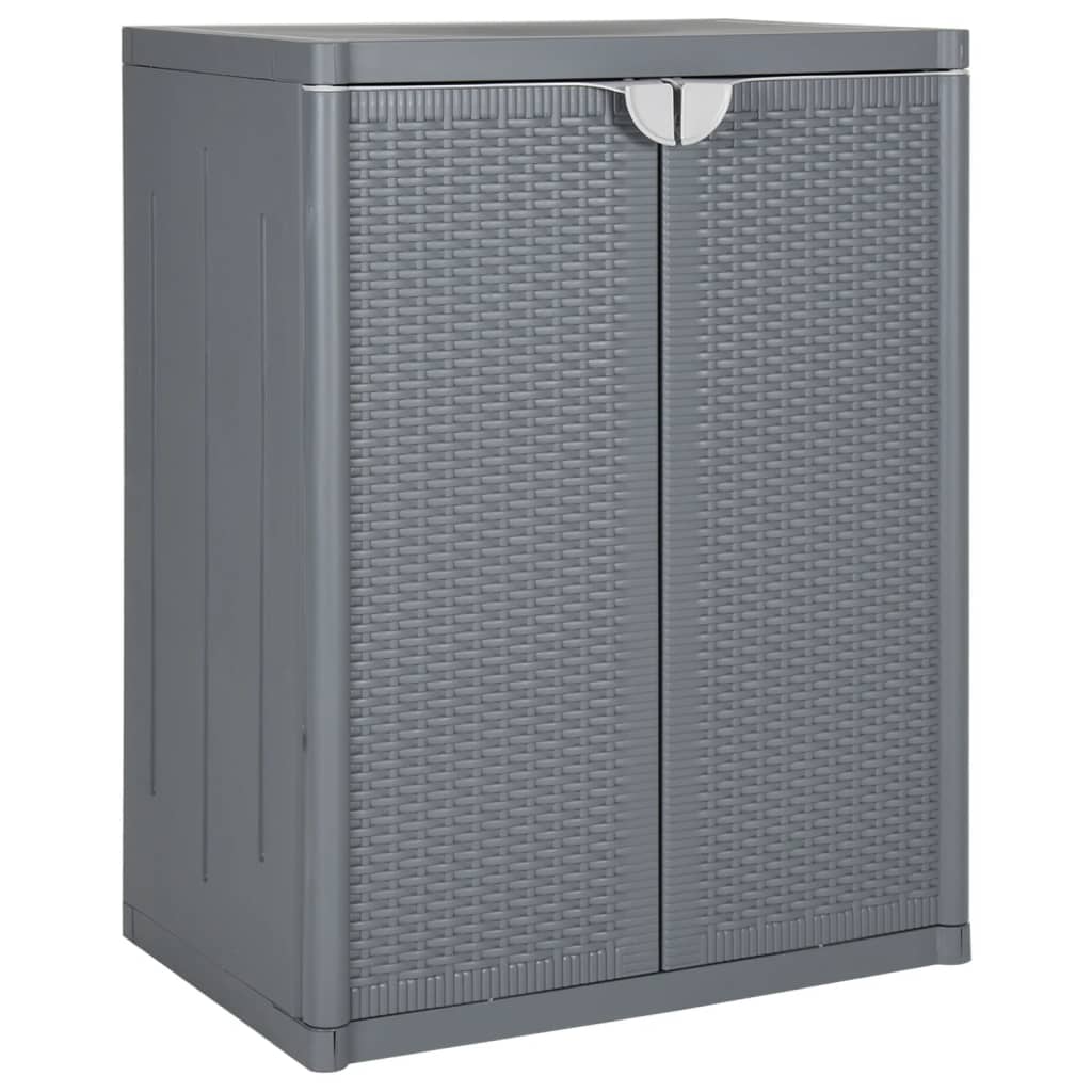 Förvaringsskåp För Trädgården 65X45X172 Cm Pp Trälook