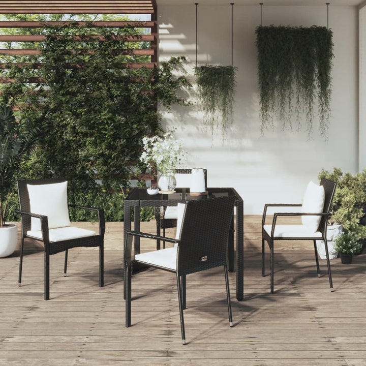 Matgrupp För Trädgården Med Dynor 5 Delar Konstrottning