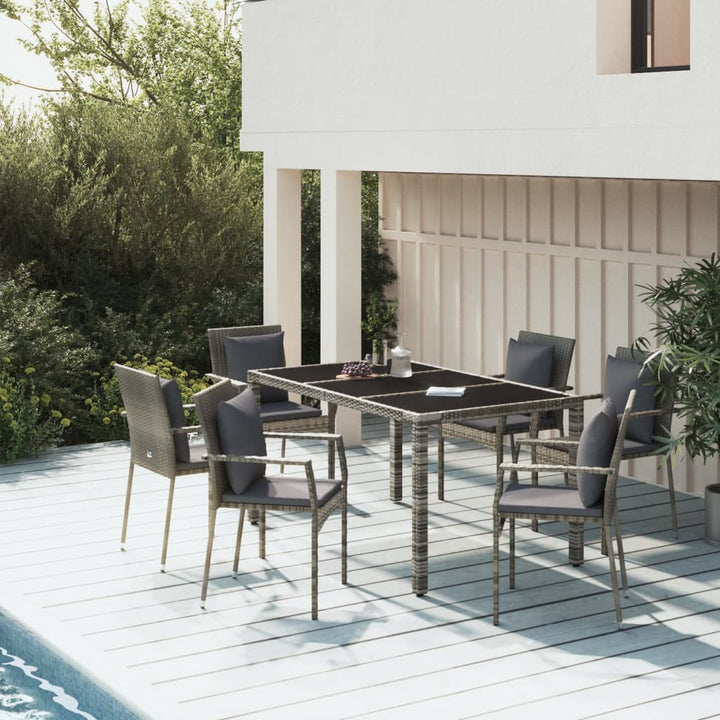 Matgrupp För Trädgården Med Dynor 5 Delar Konstrottning