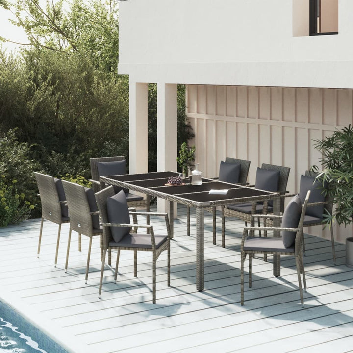 Matgrupp För Trädgården Med Dynor 5 Delar Konstrottning