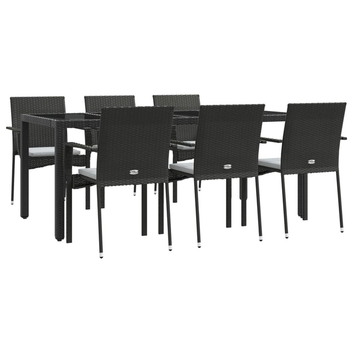 Matgrupp För Trädgården Med Dynor 7 Delar Konstrotting
