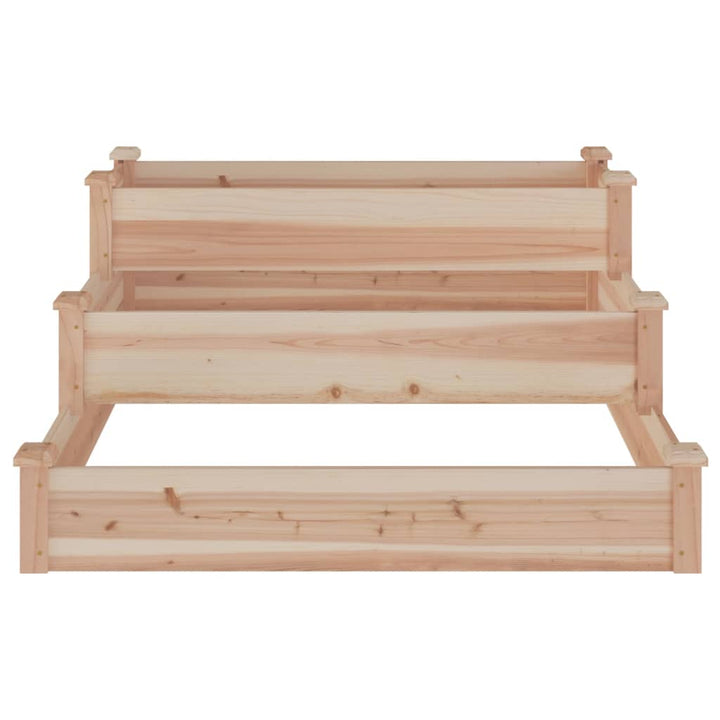 Odlingslåda Upphöjd 120X120X56 Cm Massivt Granträ