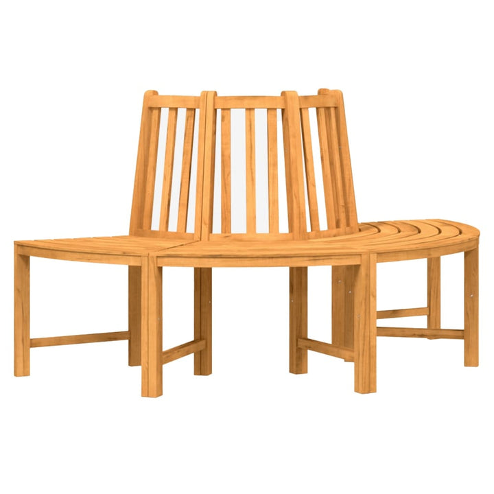 Trädbänk Halvrund Ø160 Cm Massiv Teak