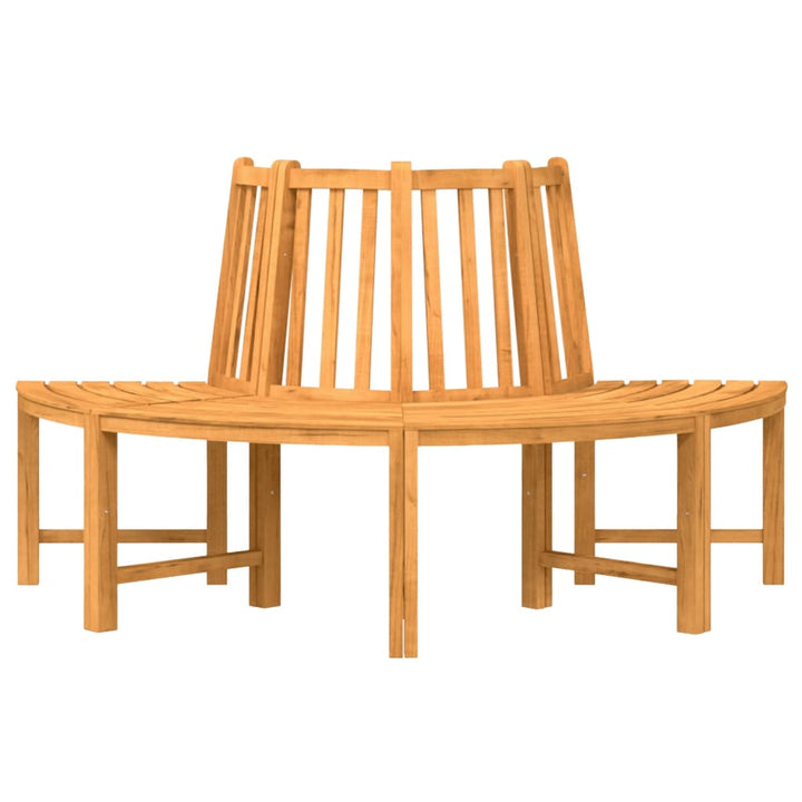 Trädbänk Halvrund Ø160 Cm Massiv Teak