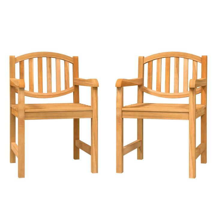 Trädgårdsstolar 2 St 58X59X88 Cm Massiv Teak