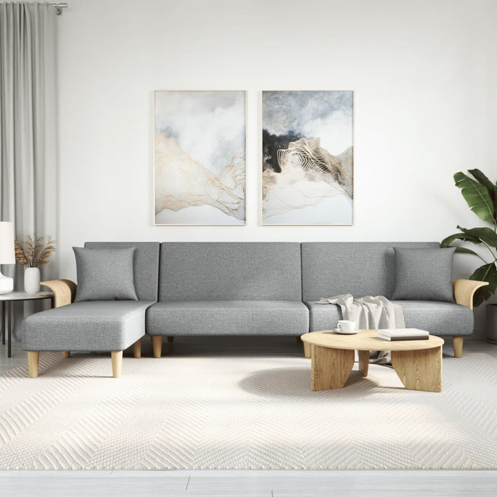 L-Formad Bäddsoffa 279X140X70 Cm Tyg