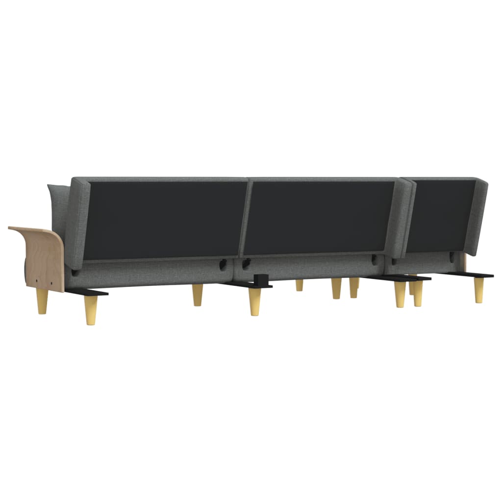 L-Formad Bäddsoffa 279X140X70 Cm Tyg