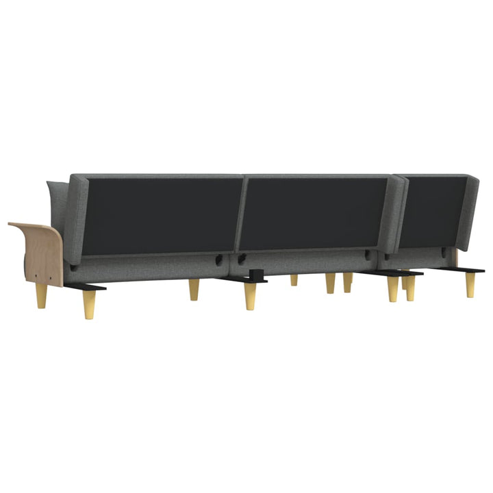 L-Formad Bäddsoffa 279X140X70 Cm Tyg